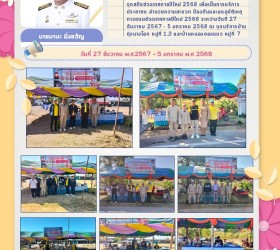 การป้องกันและลดอุบัติเหตุทางถนนช่วงเทศกาลปีใหม่ พ.ศ.2567 ประจำปีงบประมาณ พ.ศ.2568