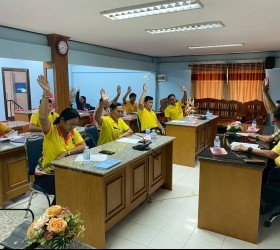 การประชุมคณะกรรมการบริหารเงินทุนโครงการเศรษฐกิจชุมชนระดับตำบลทุ่งนางโอก ประจำปีงบประมาณ 2568